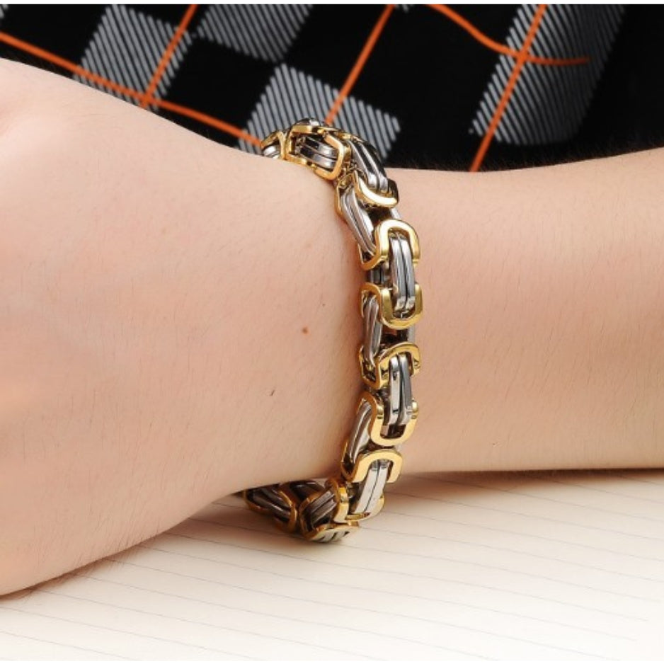 Vowryn Heavy Link Steel Bracelet
