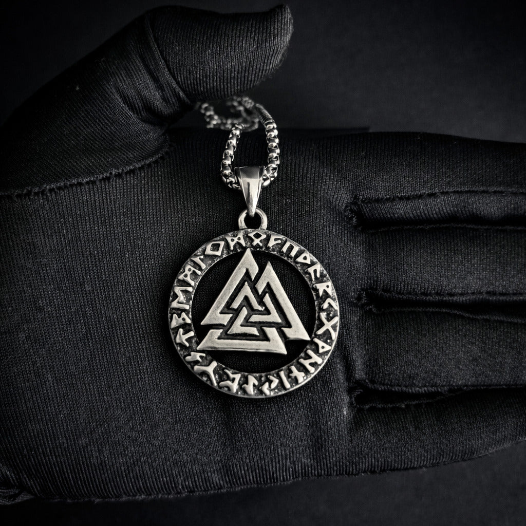 Vowryn Threefold Valknut Necklace