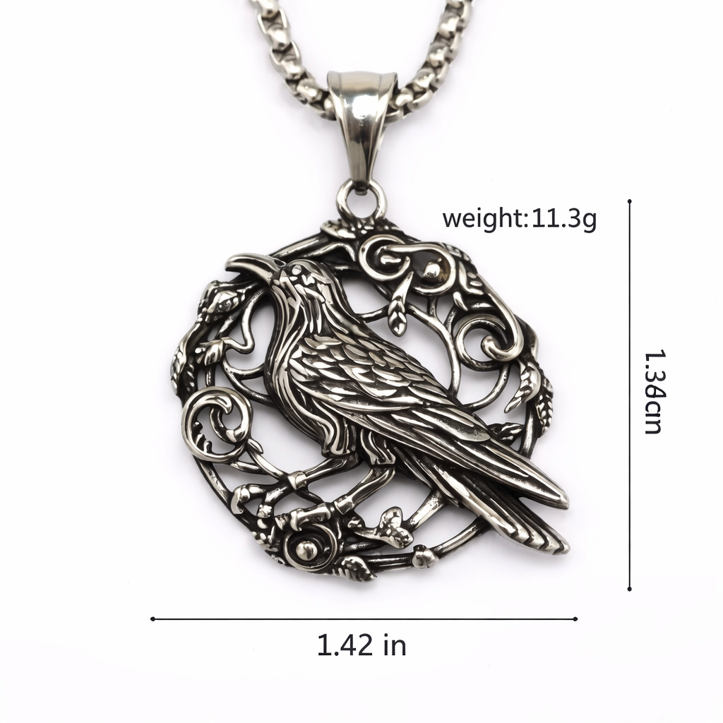 Vowryn Ravenwise Pendant Necklace for Women