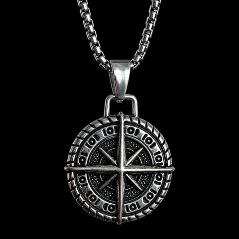 Vowryn True North Compass Rose Necklace