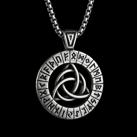 Vowryn Endless Rune Triquetra Necklace