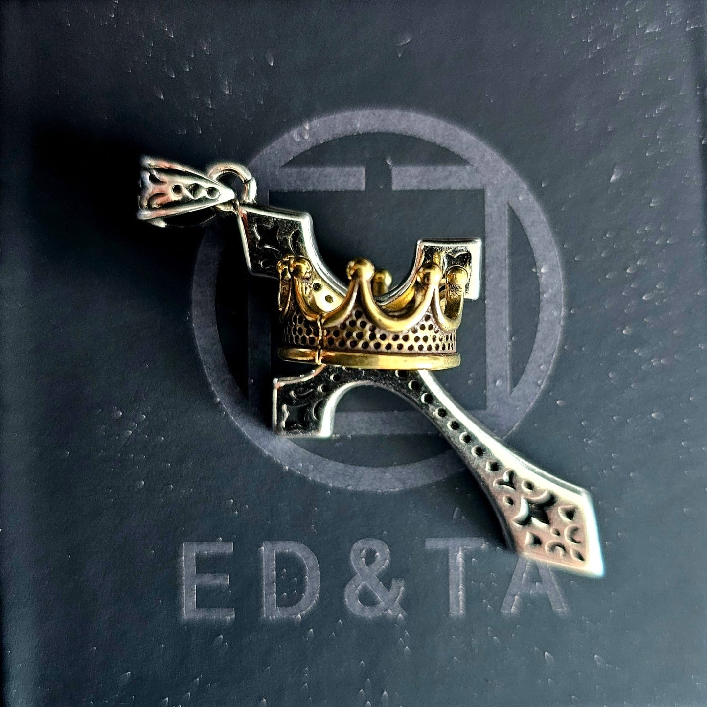 Vowryn Crowned Faith Cross Necklace