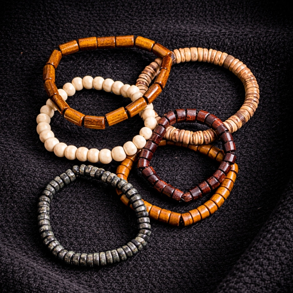 Vowryn Timber Six Bracelet Set