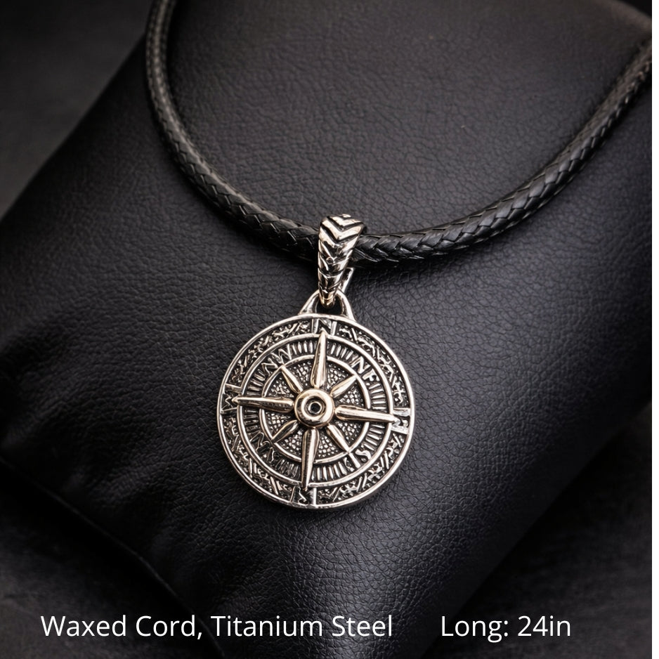 Vowryn Waymark Vegvisir Cord Necklace