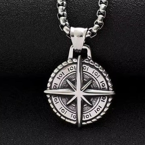 Vowryn True North Compass Rose Necklace