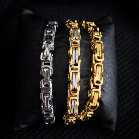 Vowryn Heavy Link Steel Bracelet