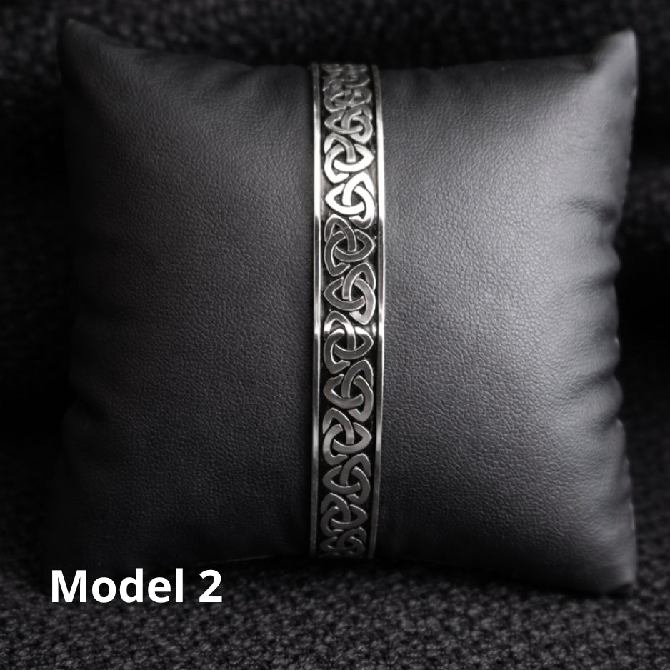 Vowryn Infinity Knot Titanium Cuff