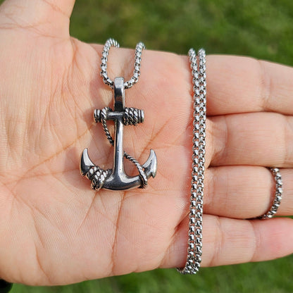 Vowryn Harbor Anchor Necklace
