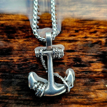 Vowryn Harbor Anchor Necklace