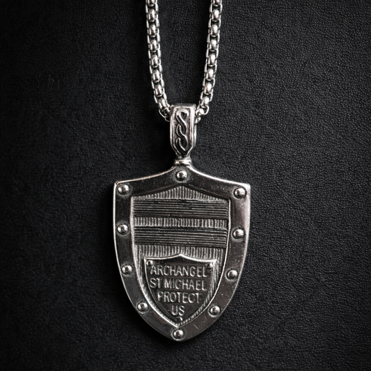 Vowryn Shield of Light Saint Michael Necklace