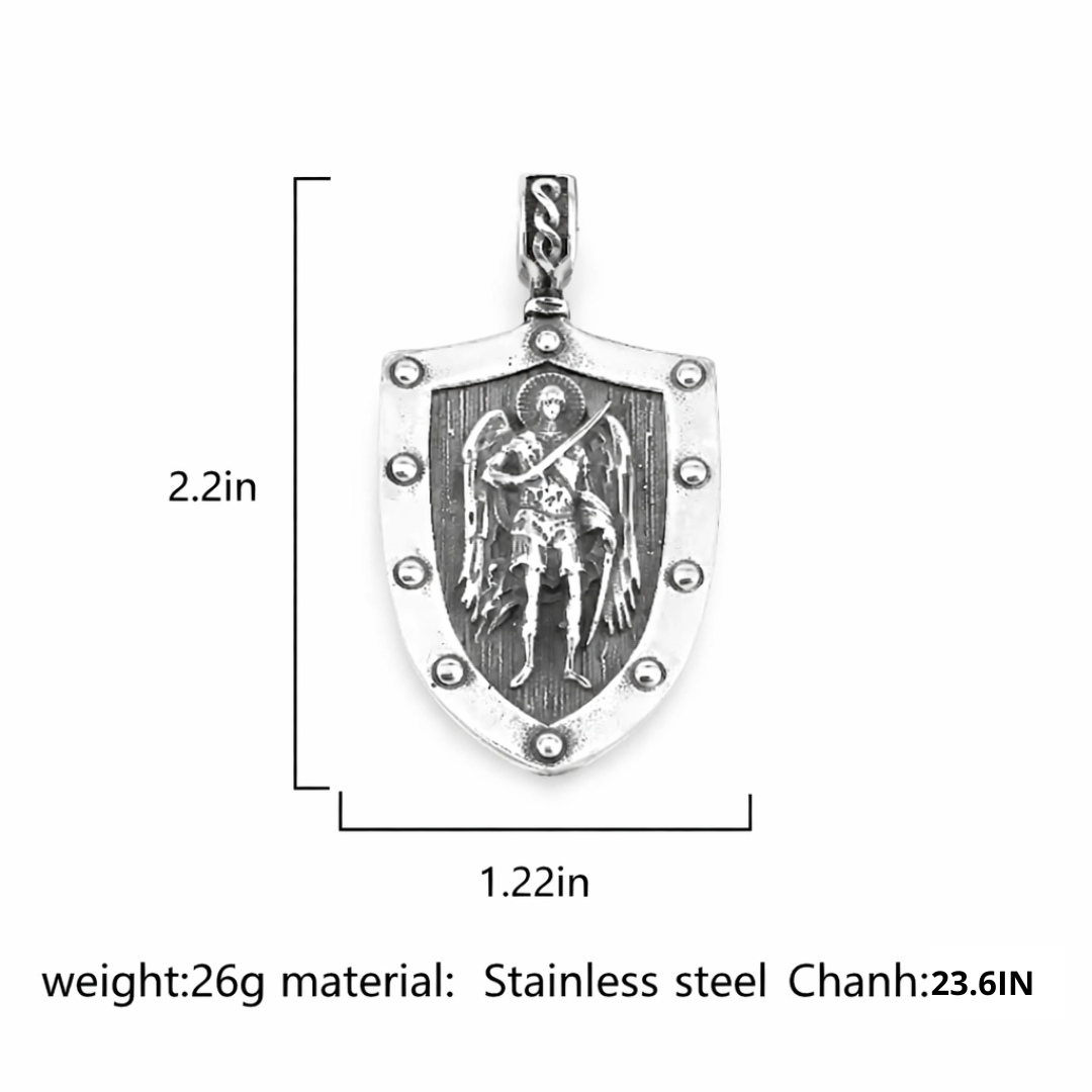 Vowryn Shield of Light Saint Michael Necklace