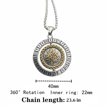 Vowryn Turning North Compass Necklace