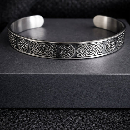 Vowryn Infinity Knot Titanium Cuff