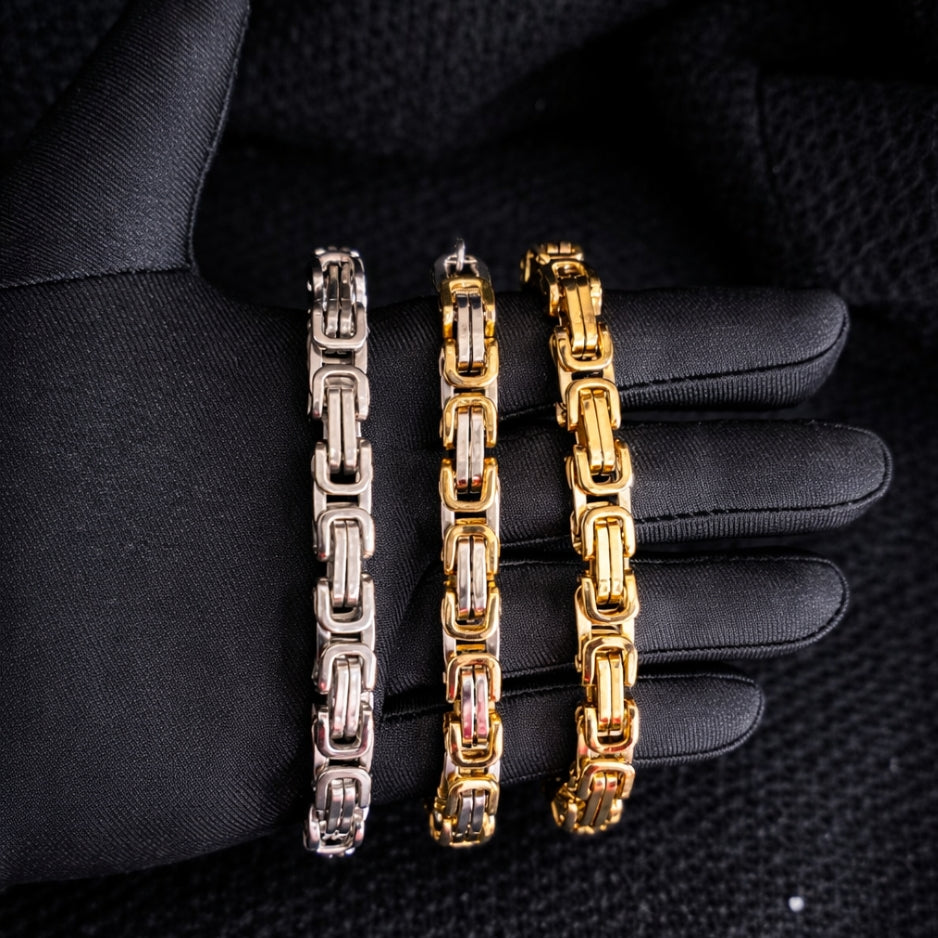 Vowryn Heavy Link Steel Bracelet