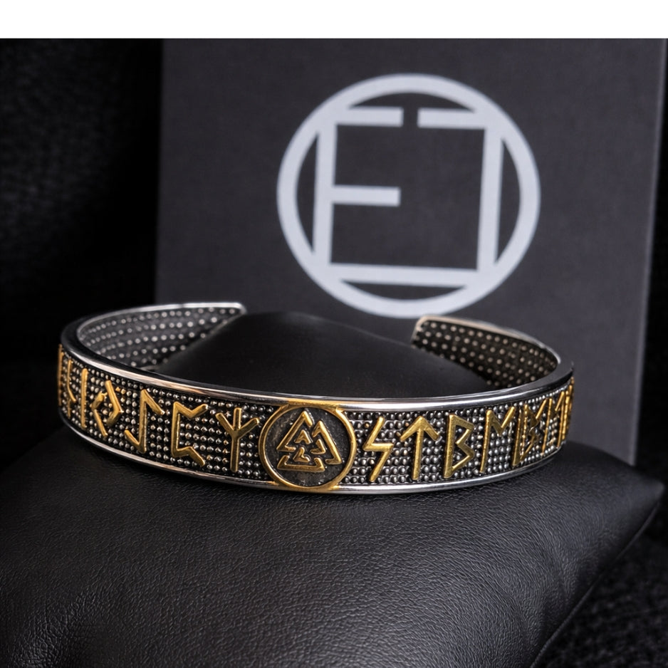 Vowryn Runebound Valknut Bracelet