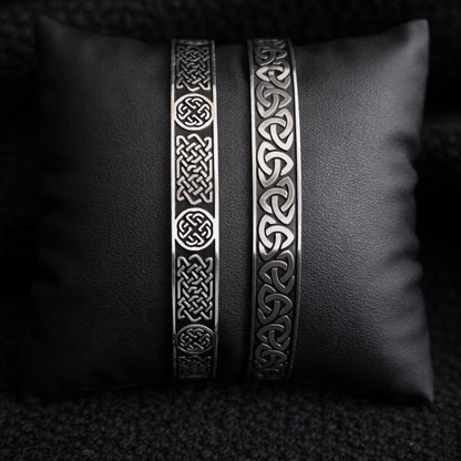 Vowryn Infinity Knot Titanium Cuff