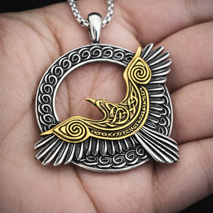 Vowryn Thoughtwing Odin Raven Necklace