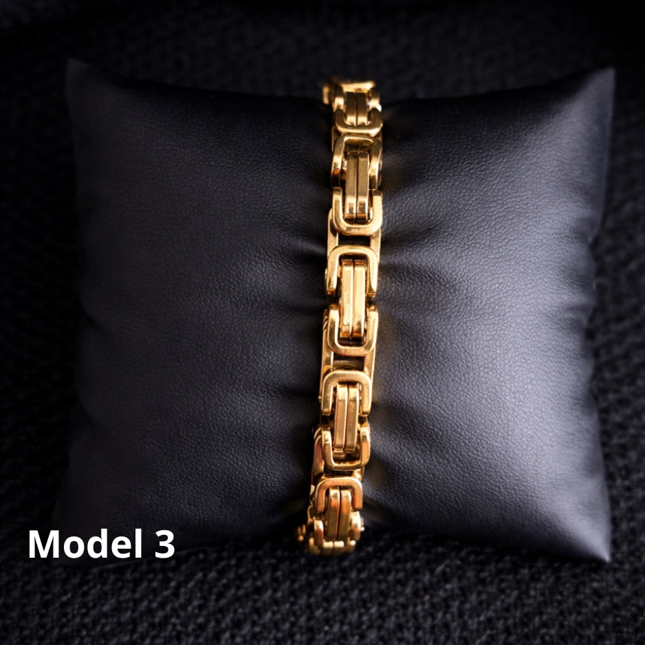 Vowryn Heavy Link Steel Bracelet