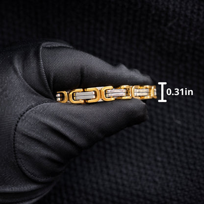 Vowryn Heavy Link Steel Bracelet