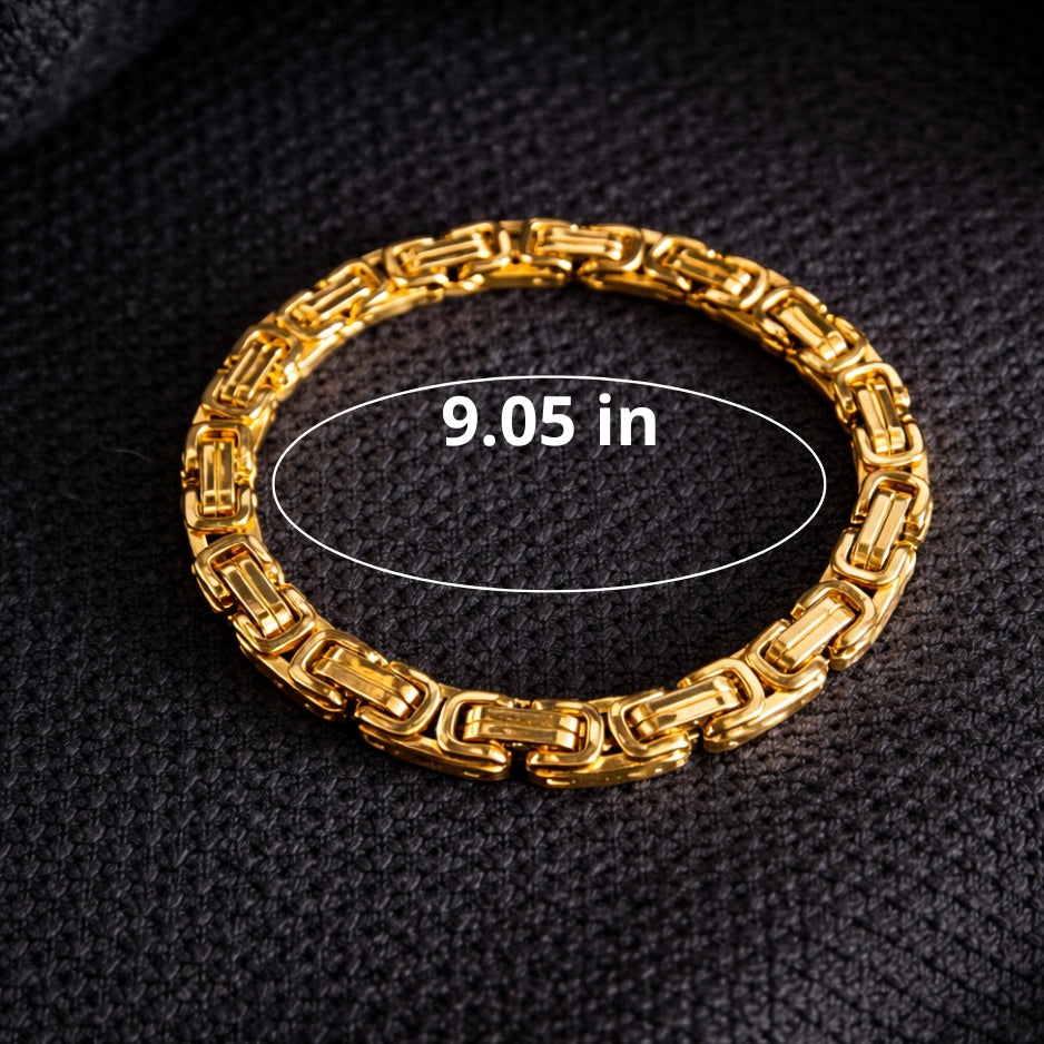 Vowryn Heavy Link Steel Bracelet