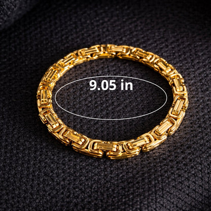 Vowryn Heavy Link Steel Bracelet