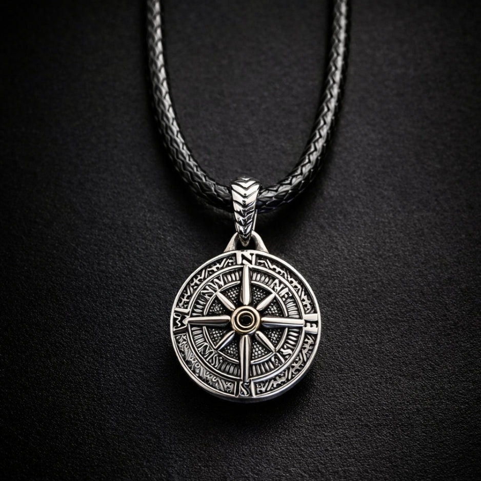 Vowryn Waymark Vegvisir Cord Necklace