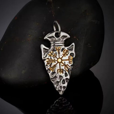 Vowryn Wayfinder Vegvisir Arrowhead Necklace