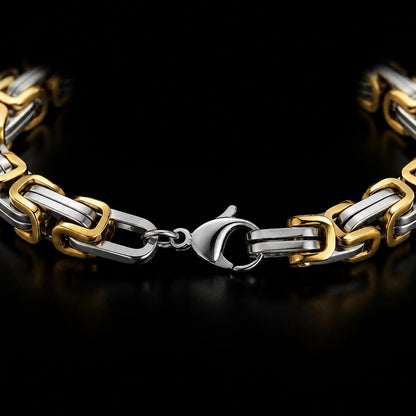 Vowryn Heavy Link Steel Bracelet