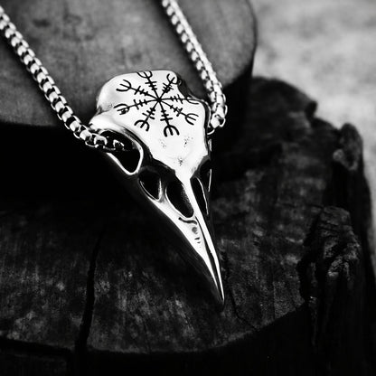 Vowryn Darkseer Raven Skull Necklace