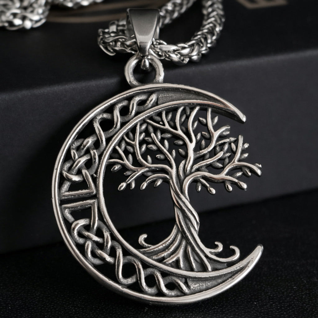 Vowryn Moonroot Tree of Life Necklace for Women