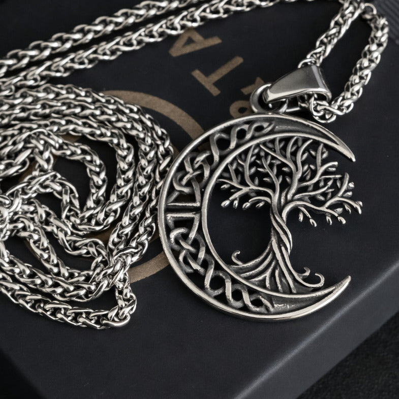 Vowryn Moonroot Tree of Life Necklace for Women