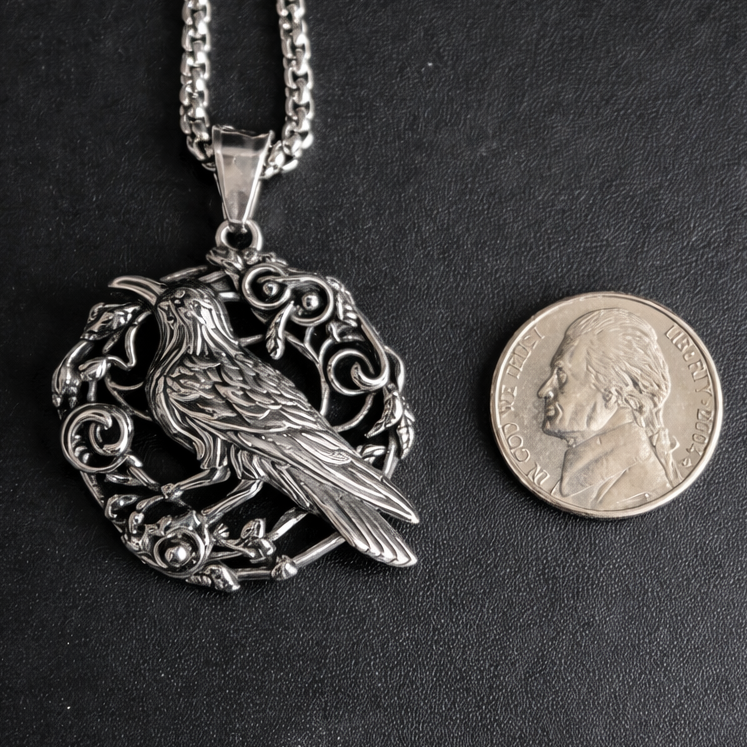 Vowryn Ravenwise Pendant Necklace for Women