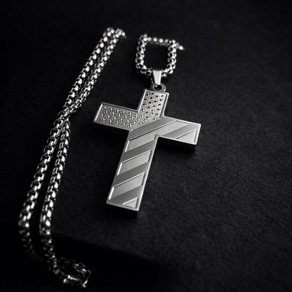Vowryn Patriot Faith Cross Necklace