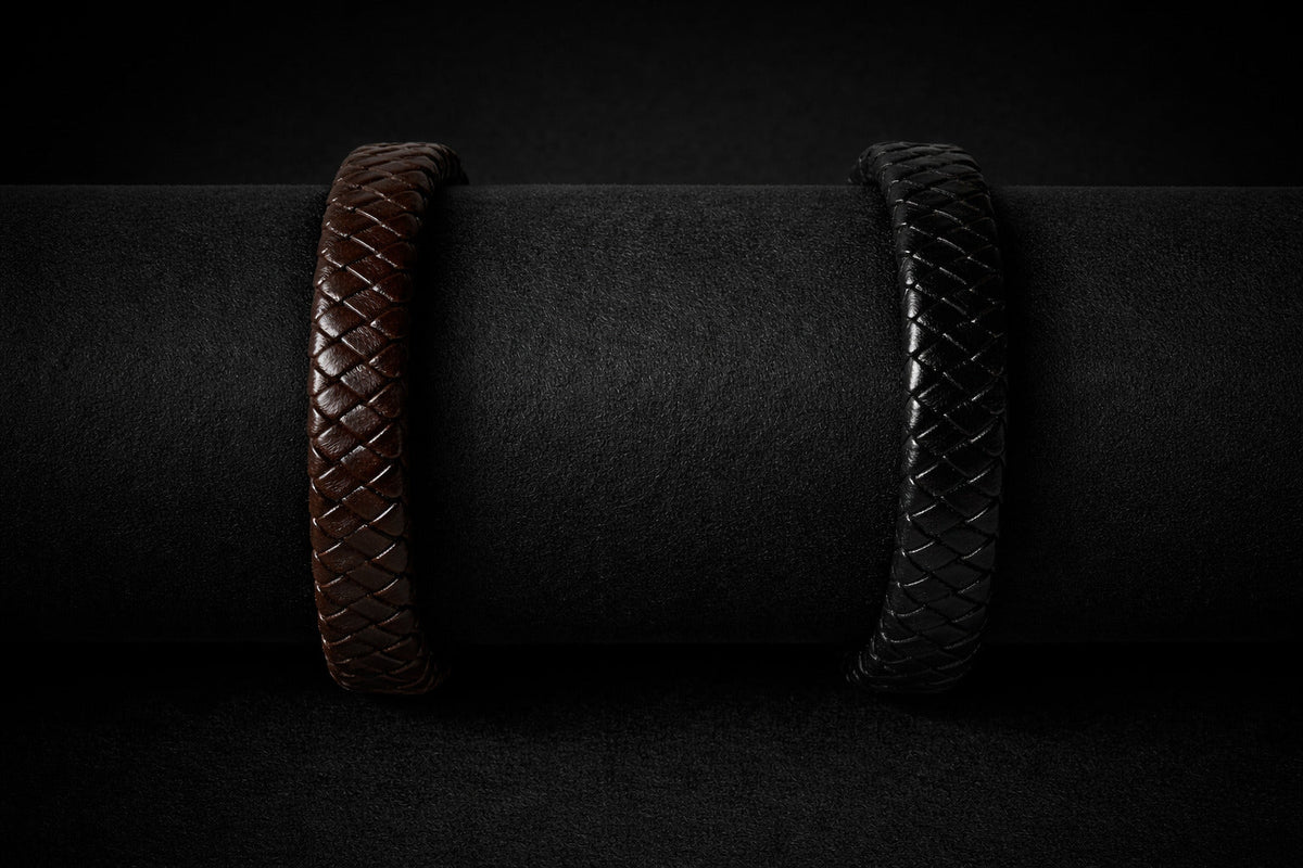 Vowryn Ironweave Leather Bracelet