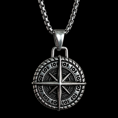 Vowryn True North Compass Rose Necklace