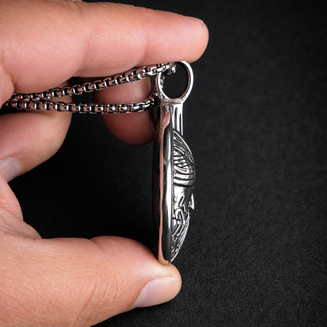 Vowryn Spartan Oath Helmet Necklace