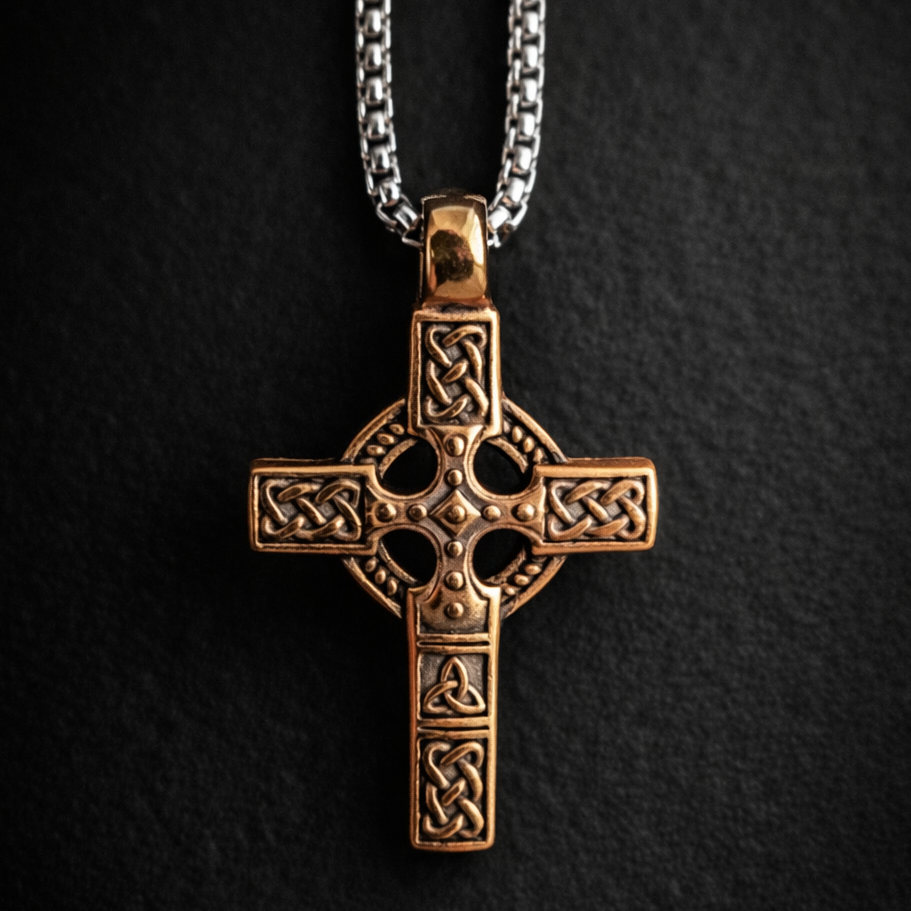 Vowryn Faithbound Celtic Cross Necklace