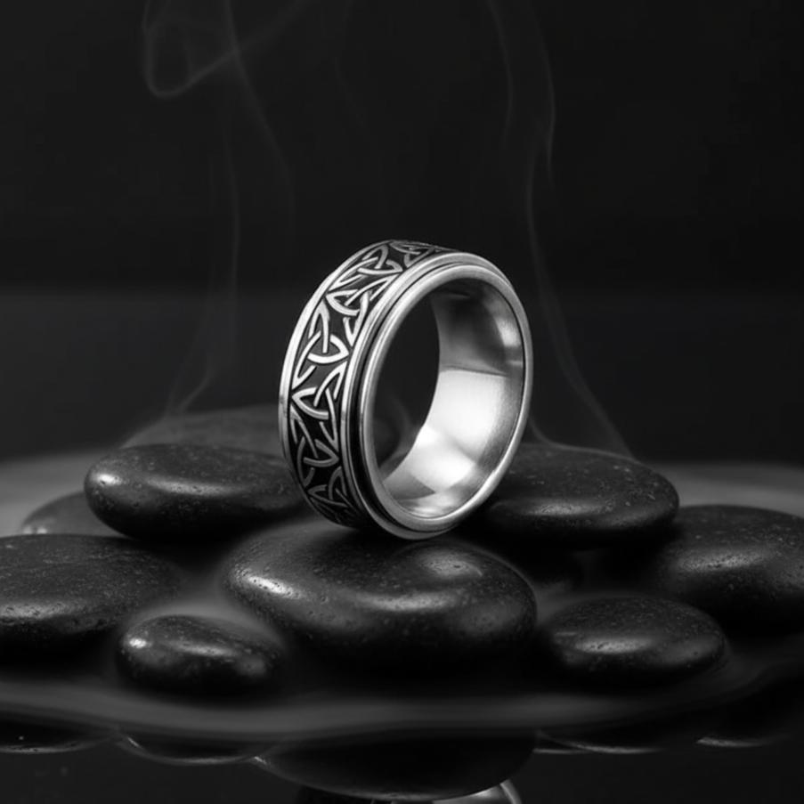 Vowryn Eternity Celtic Spinner Ring