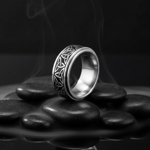 Vowryn Eternity Celtic Spinner Ring