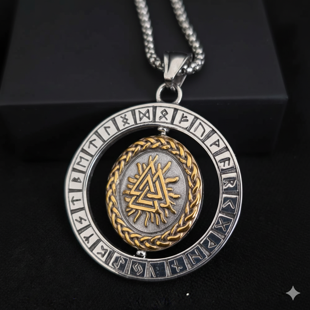 Vowryn Turning North Compass Necklace