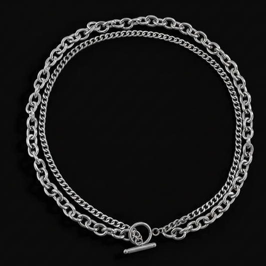 Vowryn Dual Line Chain Necklace