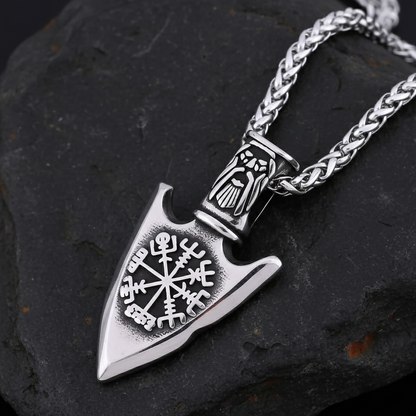 Vowryn Runepath Viking Arrow Necklace