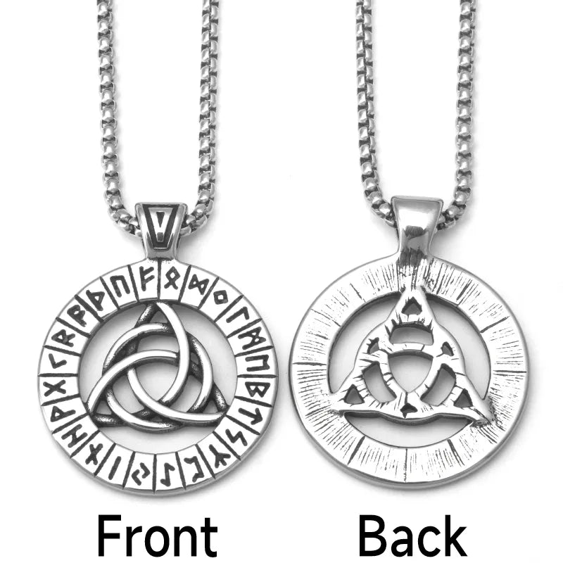 Vowryn Endless Rune Triquetra Necklace