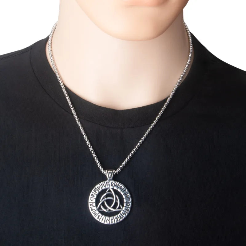 Vowryn Endless Rune Triquetra Necklace