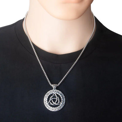 Vowryn Endless Rune Triquetra Necklace