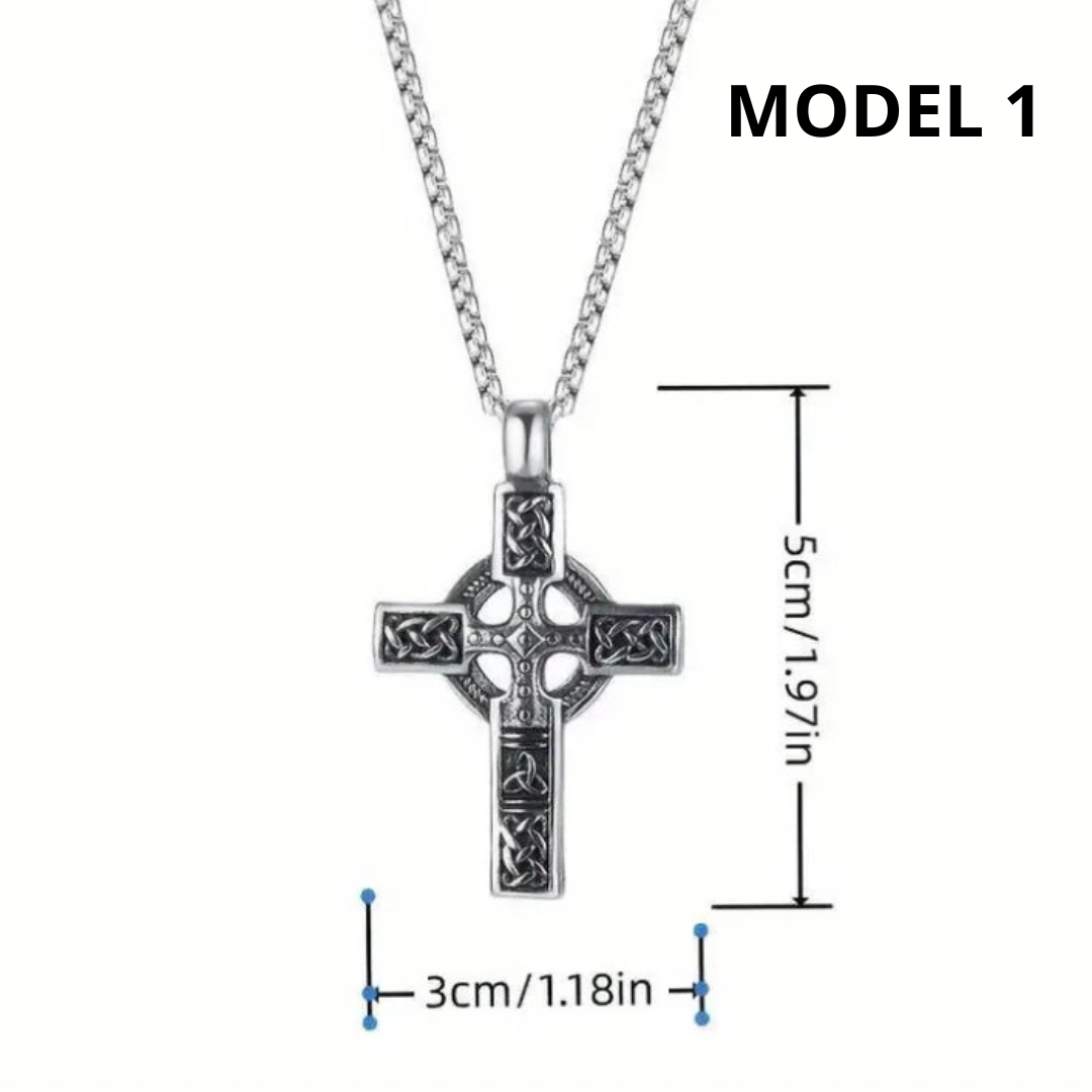 Vowryn Faithbound Celtic Cross Necklace