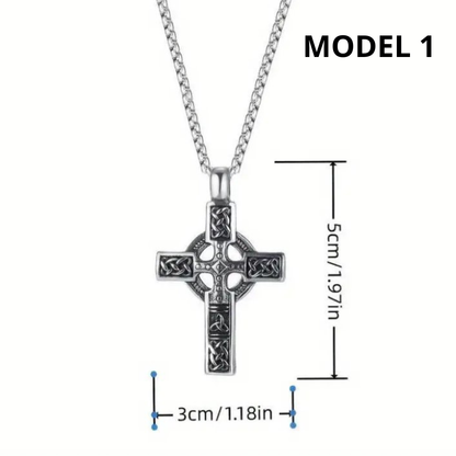 Vowryn Faithbound Celtic Cross Necklace