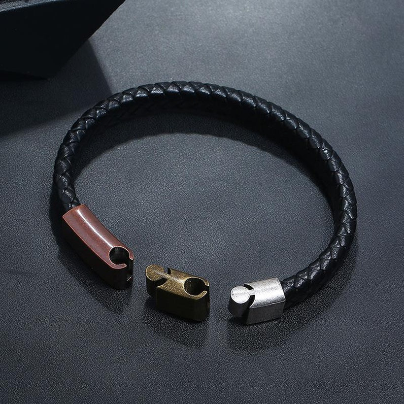 Vowryn Ironweave Leather Bracelet