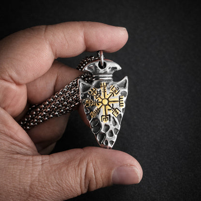 Vowryn Wayfinder Vegvisir Arrowhead Necklace