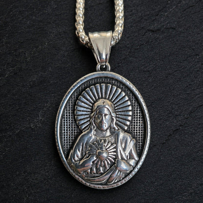 Vowryn Sacred Flame Jesus Medallion